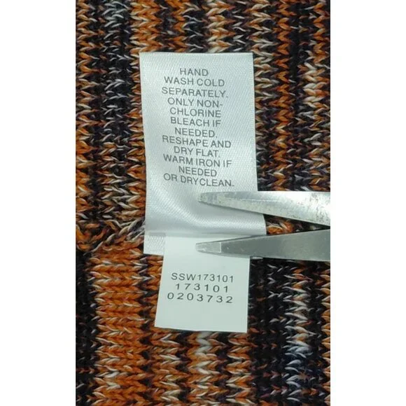 Pure Jill Space Dyed‎ Marled V-neck Pullover Compari Sweater Med Dolman Sleeve - Picture 6 of 9